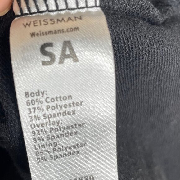 Weissman Women's Chevron Sequin Black Gold Round Neck Top Size Small Cotton - Picture 6 of 7